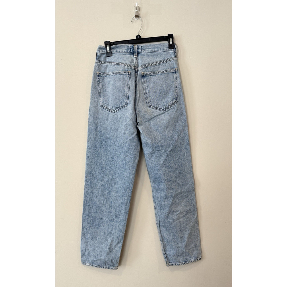 Agolde Criss Cross Upsized Jean High Rise Cross Front Straight Leg Size 25 2661 - Picture 7 of 12